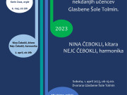 Recital študentov, Nina Čebokli, kitara in Nejc Čebokli, harmonika